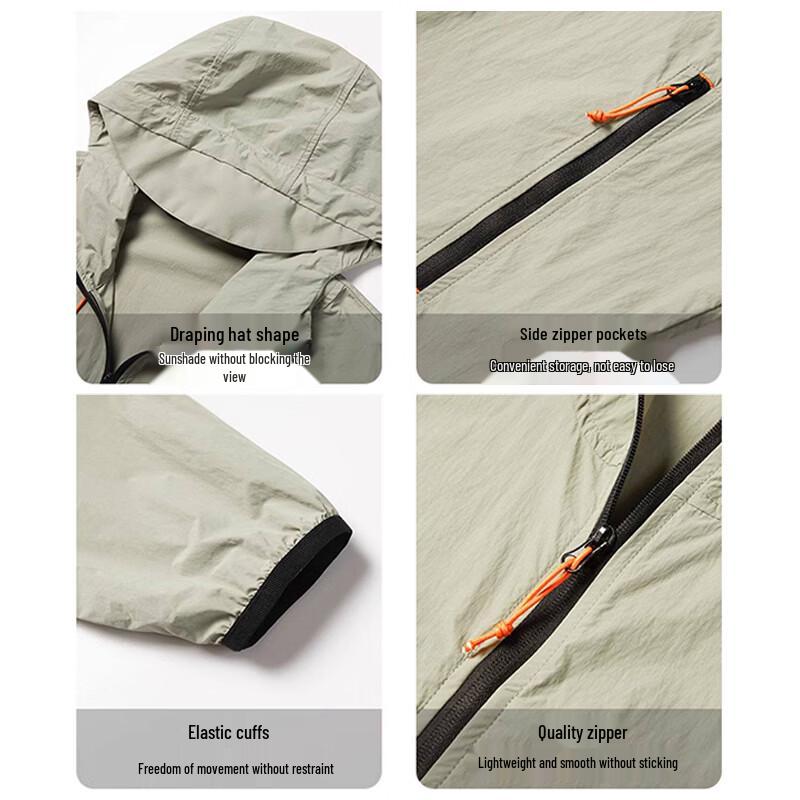 JEEP SPIRIT Unisex UPF50+ Ice Silk Sun Protection Jacket