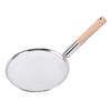 Skimmer Spoon Stainless Steel Fine Mesh Food Strainer Filter Spoon with Wooden Handle Multi Purpose for Home Kitchen