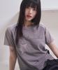 PRENDA Stripe Star Logo Raglan Crewneck Tee Charcoal