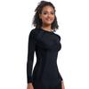 New Seamless Knitted Long Fitting High Elasticity Ski Suit Long Sleeved Sports Running Fitness Yoga Suit Top