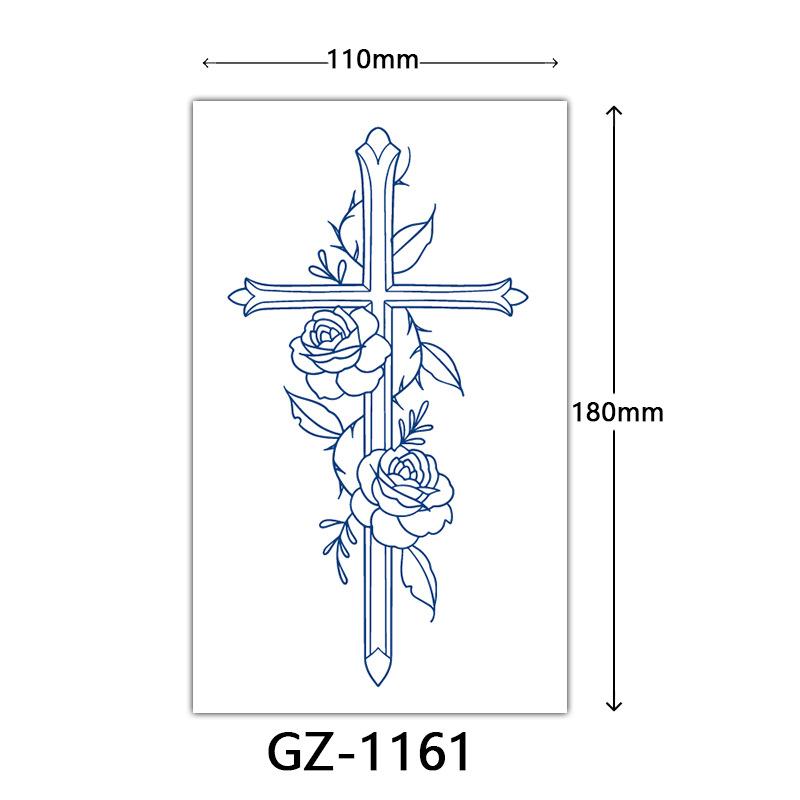 Herbal Tattoo Stickers, Juice Tattoo Stickers, Semi-Permanent English Letter Tattoo Stickers Tattoo