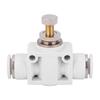 2 Pcs White Air Speed Control Valve Quick Coupling Throttle Connector for Pneumatic Tool