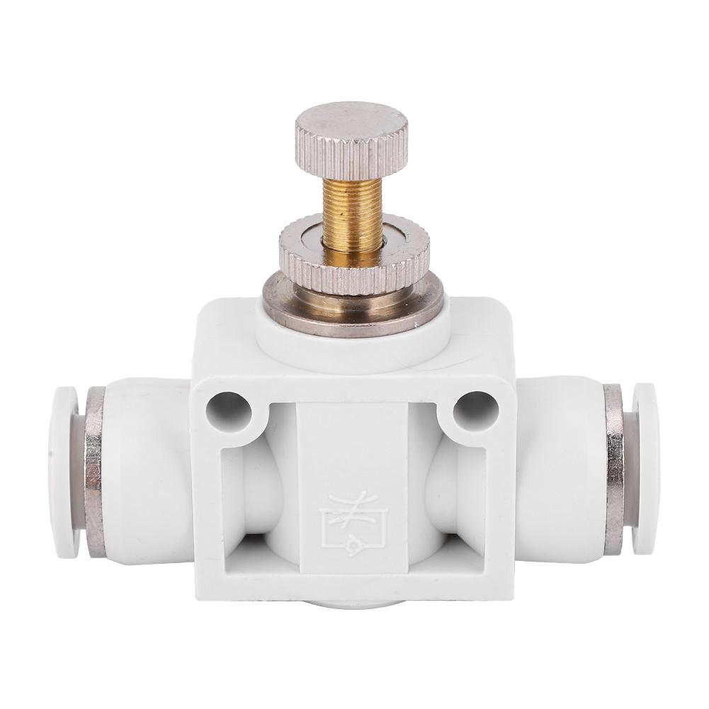 2 Pcs White Air Speed Control Valve Quick Coupling Throttle Connector for Pneumatic Tool