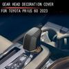For Toyota Prius 60 Series  2024 ABS Carbon Fiber Gear Head Shift Knob Cover Trims Interior Sticker Car Styling Accessories