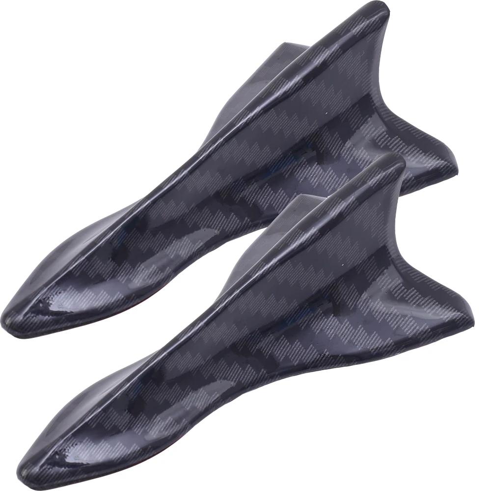 Pegatinas de Aleta de Tiburón para Coche Techo Cola Antena de Coche EVO Fibra de Carbono Punta Calcomanías Autoadhesivas Accesorios de Modificación Automotriz