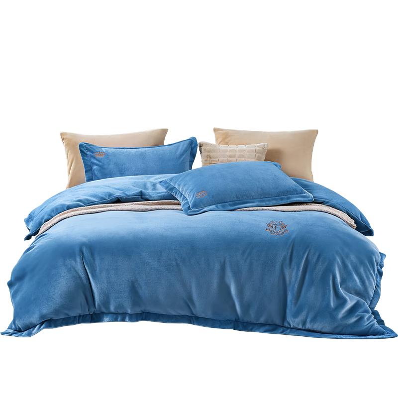 Fuanna Winter Warm Flannel & Milk Velvet Bedding Sets 152x210cm