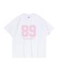 CARGOBROS FOR WOMAN Retro Number Logo Short Sleeve T-Shirt (White)