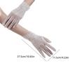 Elegant Fingerless Gloves Flower Brimmed Unique Outfits Lace Gloves for Flapper Bride Wedding Dancing Accessories