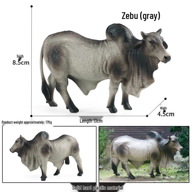 High-Quality Children's Cow Animal Model - Simulation Farm Scene Decoration