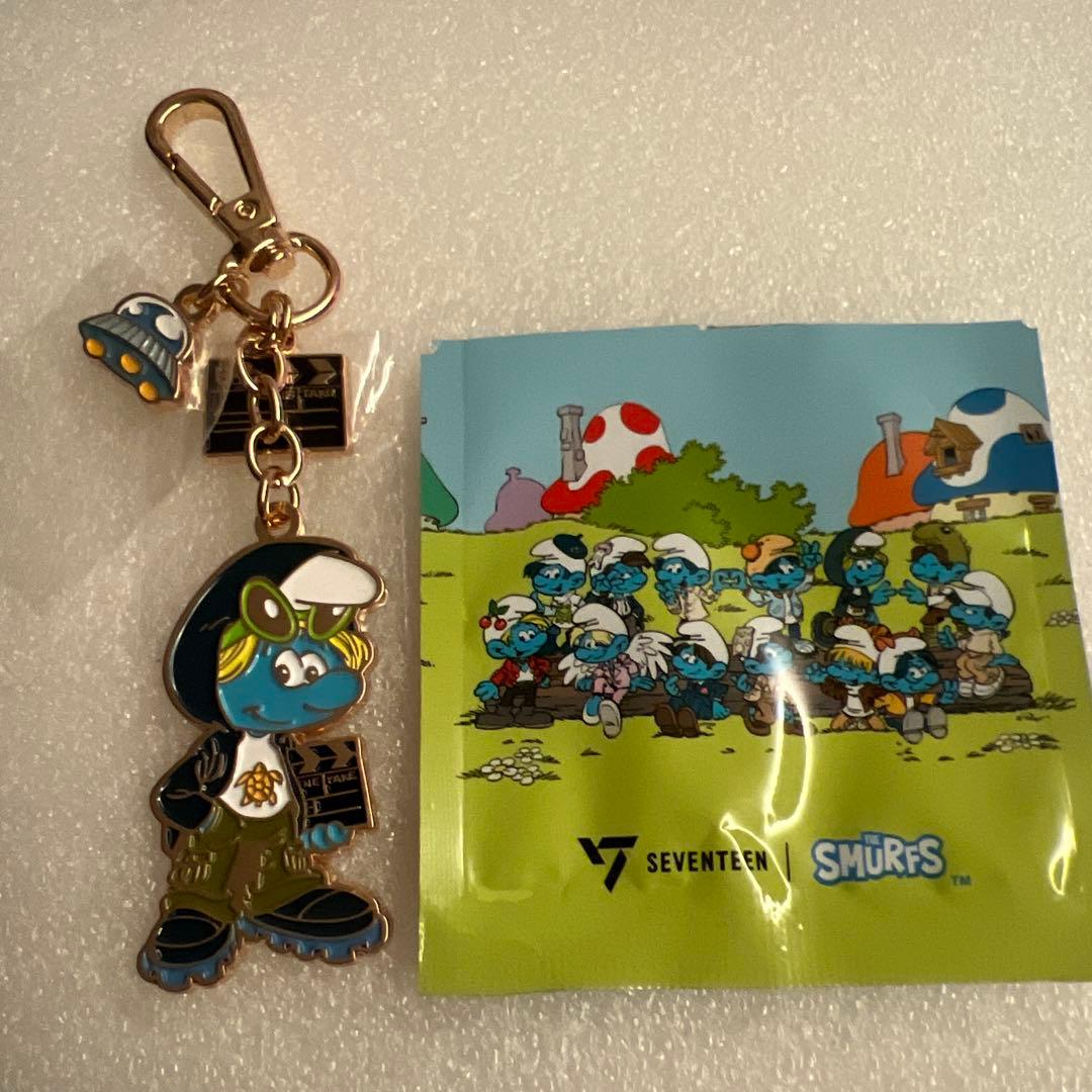 [USED] Vernon SEVENTEEN SMURFS Isaac Toast Key Ring
