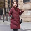 YAYA Women's 2025 Winter Long Duck Down Coat with Fur Collar