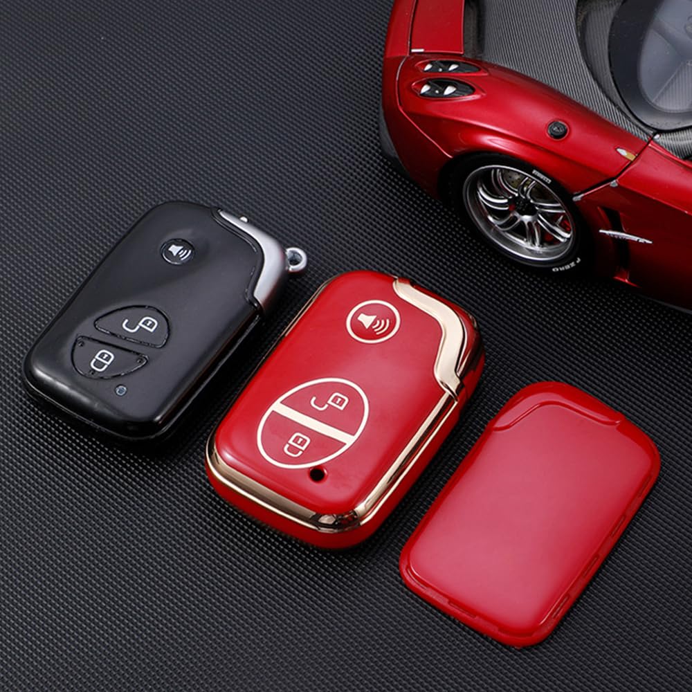 KUNIO Lexus Dedicated Key Cover, Key Cover, Keychain, Good Texture, Silicone, Compatible with Lexus