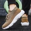 Fashion 2025 New Fashion Trend Men's Shoes Outdoor Casual Shoes Thick Soled Comfortable Fly Woven Design Lightweight Soft sole Sneakers
