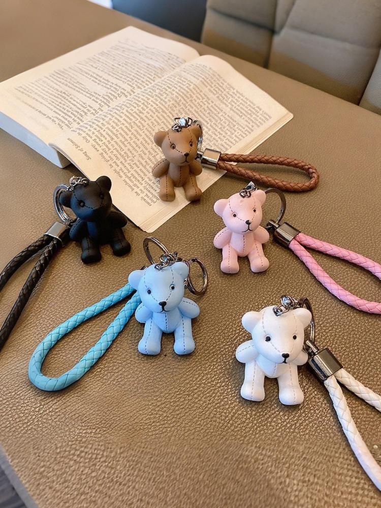 Cute Cartoon Little Bear Doll Creative Exquisite Cute Girl Couple Backpack Pendant Accessory Bag Charm