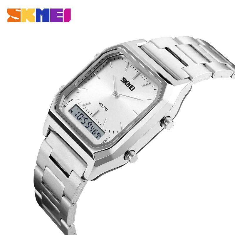SKMEI Fashion Sport Watch Men Top Brand Luxury Dual Display Electronic Quartz Wrist Watch Male Clock