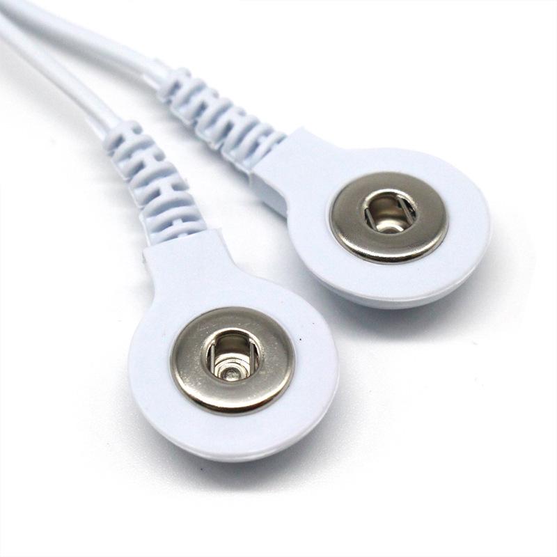 Snap-on Physiotherapy Electrode Wires: DC2.5/3.5 One-to-Two/Four Lead Wires for Massagers