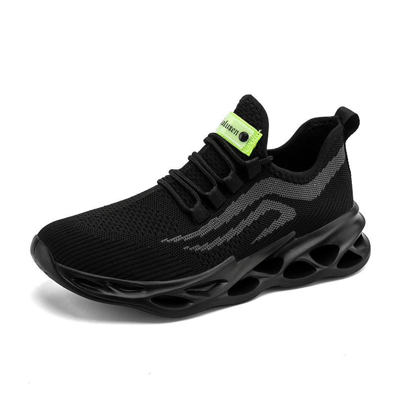 Men's Casual Sports Men's Shoes Breathable Blade Sole Shoes Lightweight Running Shoes Large Size Shoes Couple
