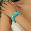 New Rendering Acrylic Elastic Rope Bracelet Minimalist Maillard Temperament Bangle High End Retro Exaggerated Jewelry For Women
