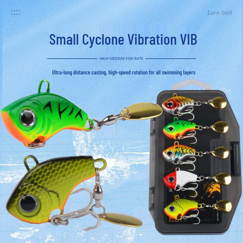 

Вібраційна приманка для далекого закидання: Обертова блешня Cyclone з паєтками для легкого морського лову та окуня Tiger Pattern Gold