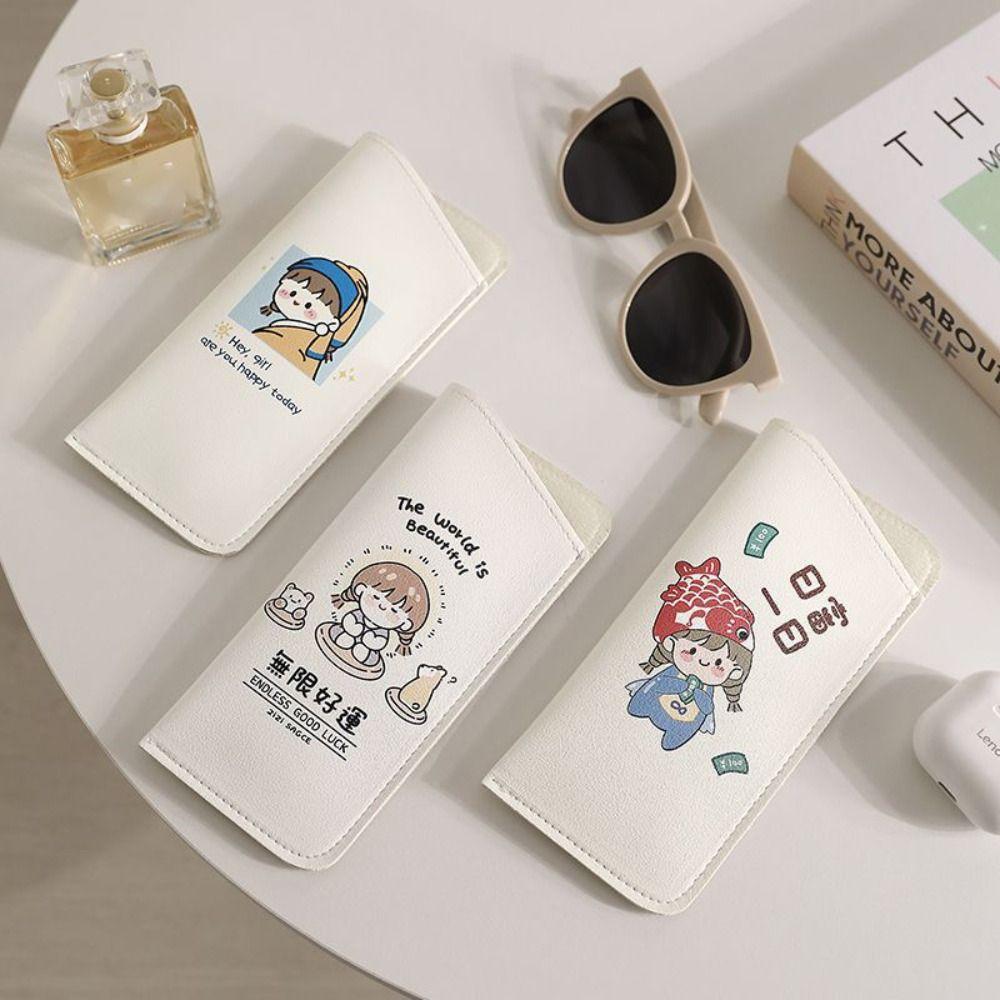 Soft Reading Glasses Pouch Cartoon Eyeglasses Protective Cover Portable Glasses Bag  Sunglasses