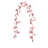 Green Leaves Christmas Pink Berries Wreath DIY Simulation Plants  New Year