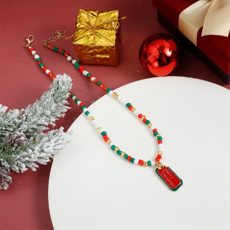 Fanciful Multicolored Sequined Mixture Necklace Comfortable Christmas Decoration For Parties School Incidents Parades