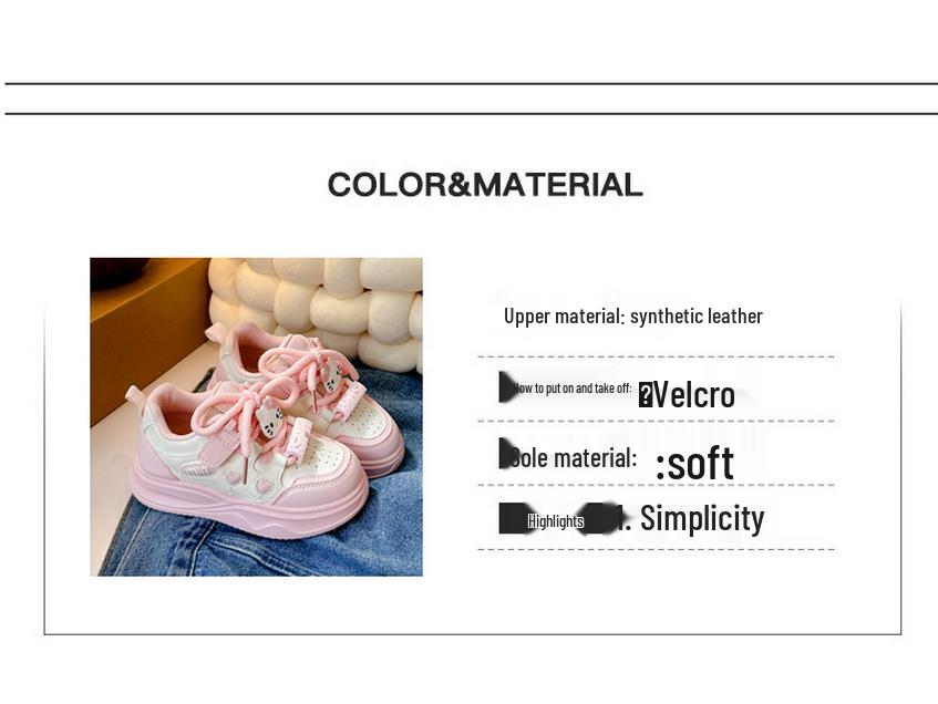 2025 Autumn/Winter Girls' Cartoon Sports Shoes - Plus Velvet, Warm Cotton, Stylish Casual Sneakers for Kids