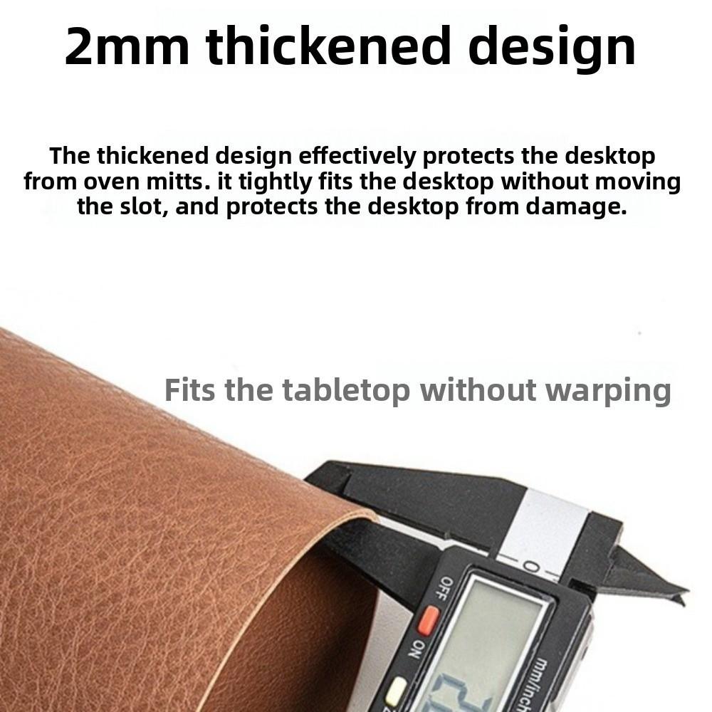 PU Leather Placemats Irregular Shape Place Mats New Flatware Place Pad  Restaurant Decor