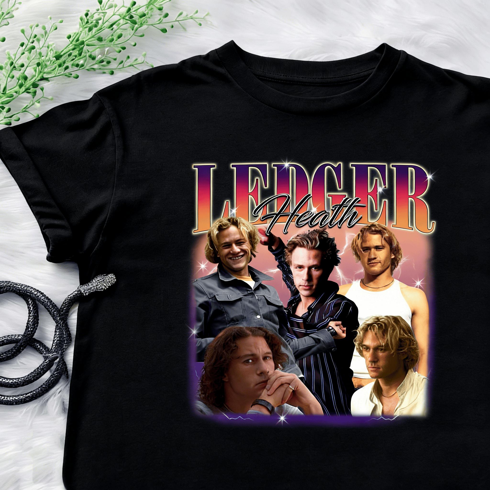 

Heath Ledger TShirt 2026 Summer New Unisexs Womens Luxury Fashion Casual Cotton Oversized Tshirt Street Y2K Unisexs Tshirt S