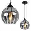 Elegante Chroom Hanglamp, Glazen Vorm, Bol