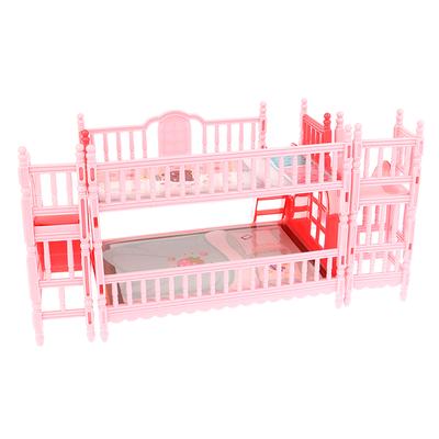 Domeček pro panenky Mini princezna patrová postel se skluzavkou Simulace domečku pro panenky Nábytkové doplňky Domeček pro panenky Dekorace ložnice