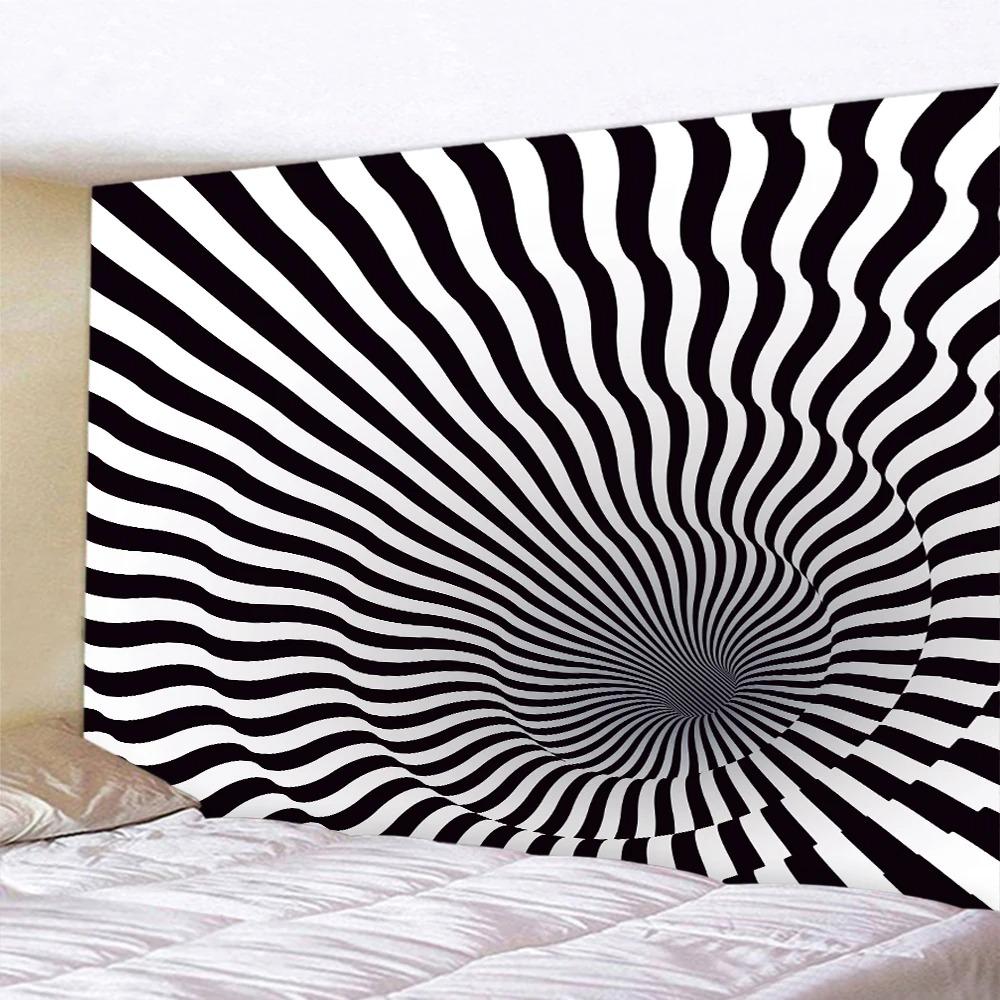 Fashionable Home Decor Tapestry Living Room Bedroom Tapestry Abstract Geometric Swirl Pattern