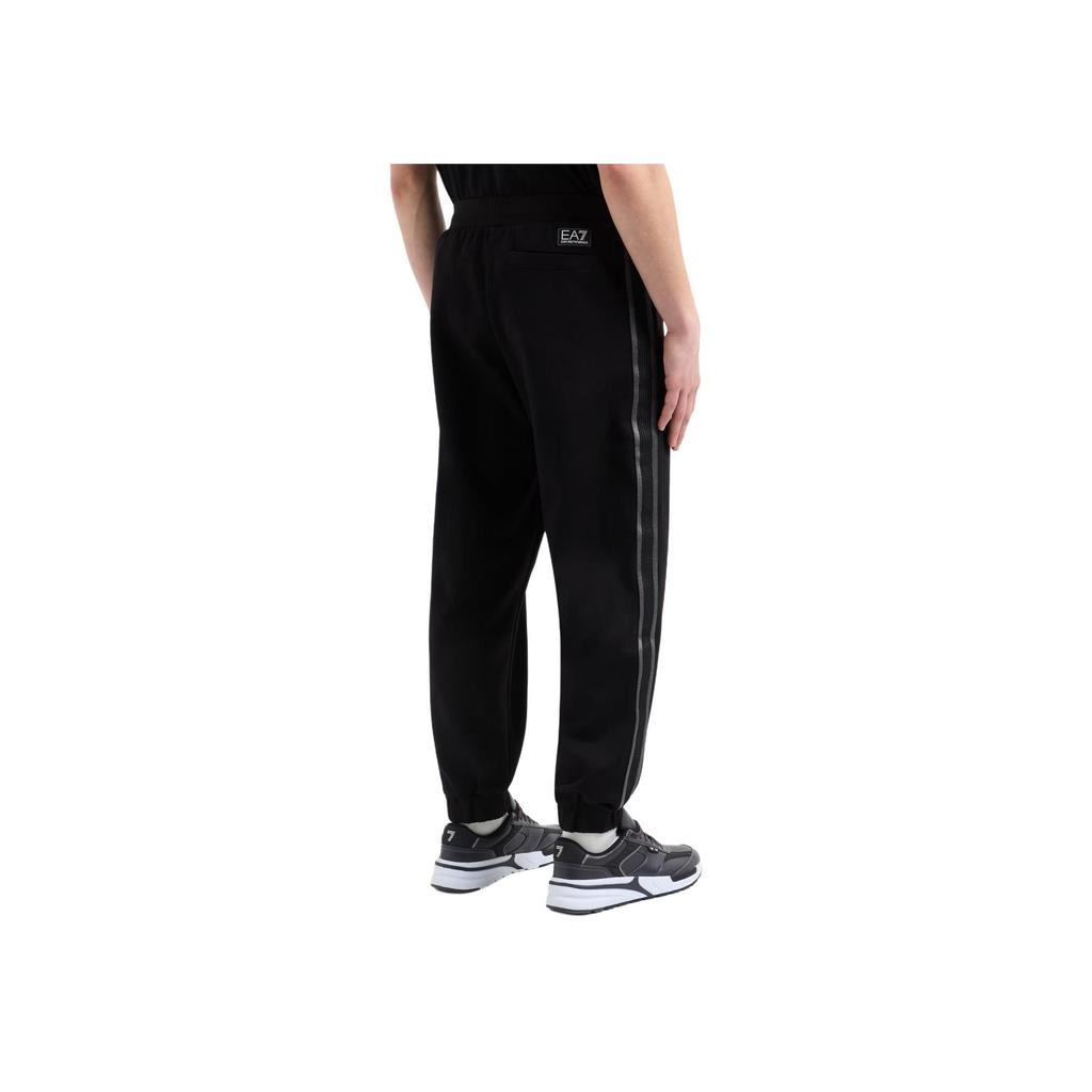 Emporio Armani EA7 Cotton Blend Logo Series Jogging Pants Men bottoms Black 7M000545-AF12660-UC001