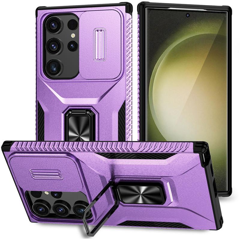 Suitable for Samsung S25ultra Car Magnetic Push Window Mobile Phone Case A55 Harvester Bracket Protection Case