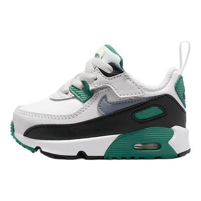 Air Max 90 Módní Pohodlné Tlumení Nárazů Odolné Nízké Tenisky na Chůzi Dětská Teniska Bílá Zelená IH1418-300