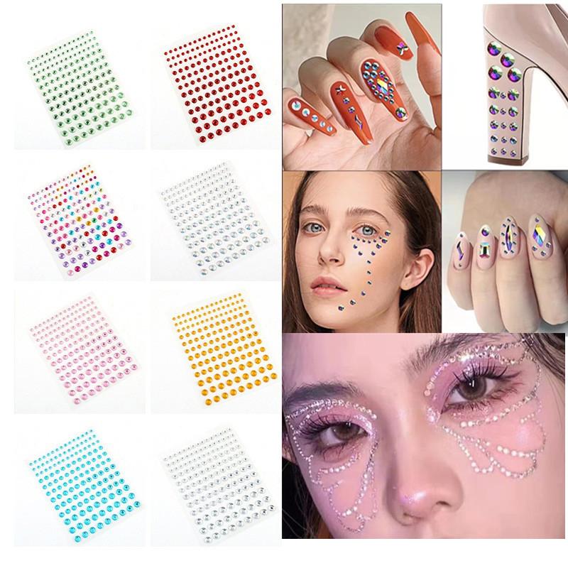 

Nail Rhinestones 3 Colors Random Gemstone Nail Art Set Diy Decorative Diamond Pen Nail Sticker Multifunctional Eye Drill Sticker