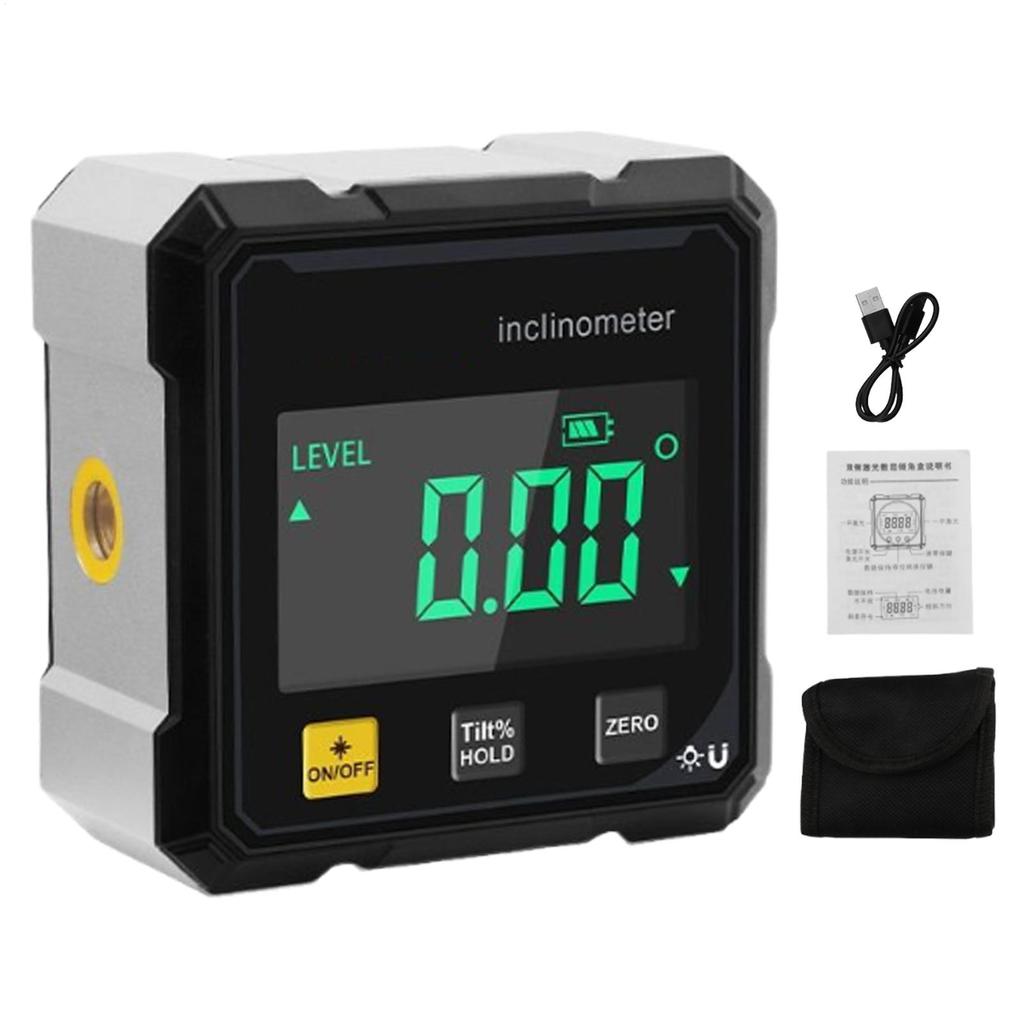 Digital Angle Gauge Magnetic Protractor Inclinometer Level Angle Finder Angle Cube Level Box With Magnet Slopes Measure