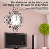 Iron European Style FlowerShaped Wallmounted Clock Hanging Wall Clock
