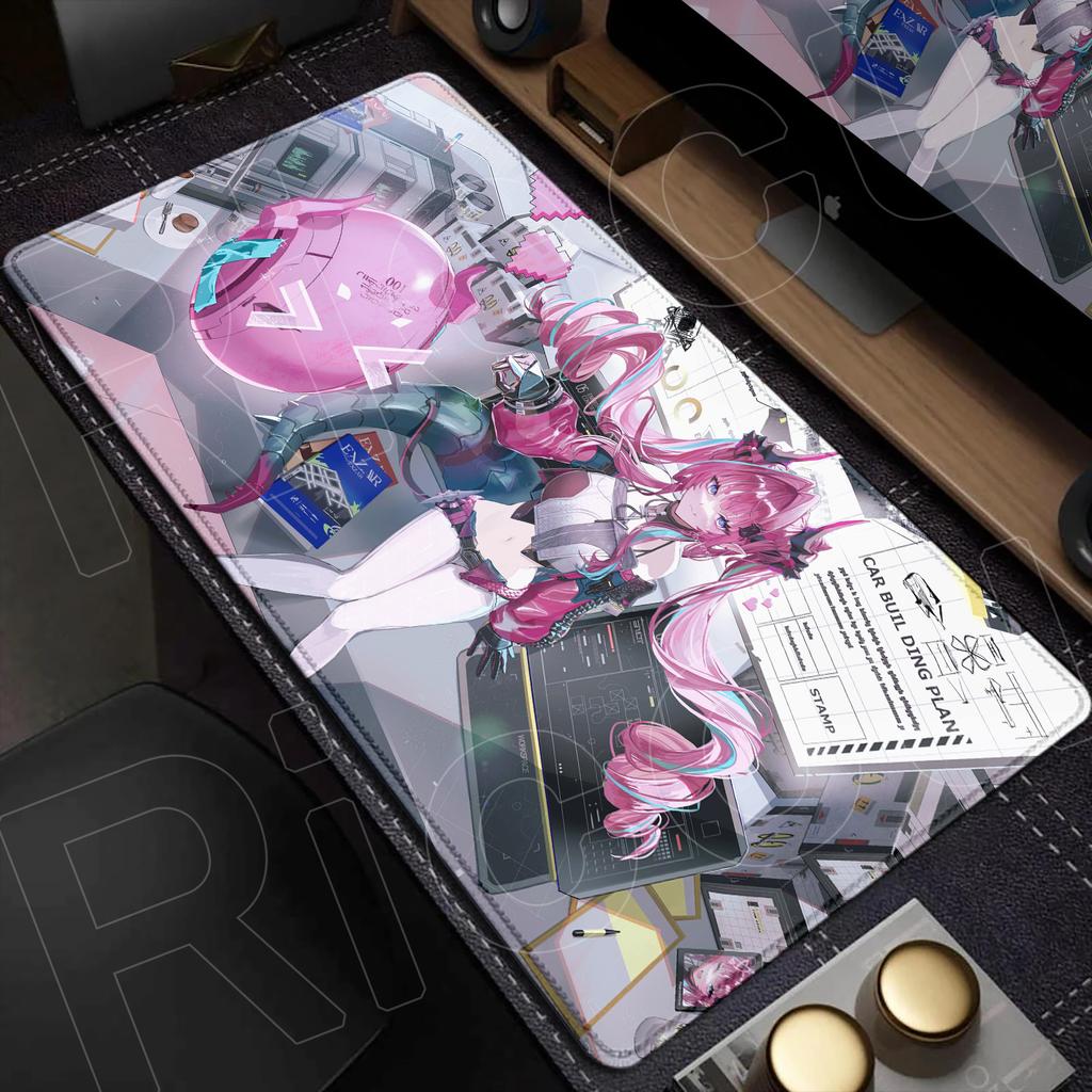 XXL Game Arknights Endfield Yvonne Mouse Pad Rug Non-slip Rubber Gamer Computer Mats Desk mat Laptop Office Large protective pad