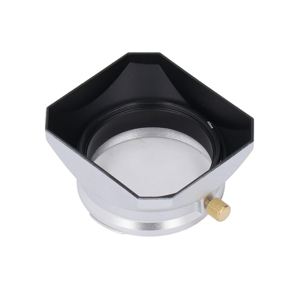 Parasolar Obiectiv Pătrat Retro Parasolar Obiectiv Cameră Digitală pentru Seria Fujifilm X100 pentru Filtre de 49mm