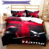 3pcs Custom Name Cartoon Knights Templar Bedding Set Duvet Cover Closure Includes 1 Duvet Cover & 2 Pillowcases for All Seasons Bedroom Decor