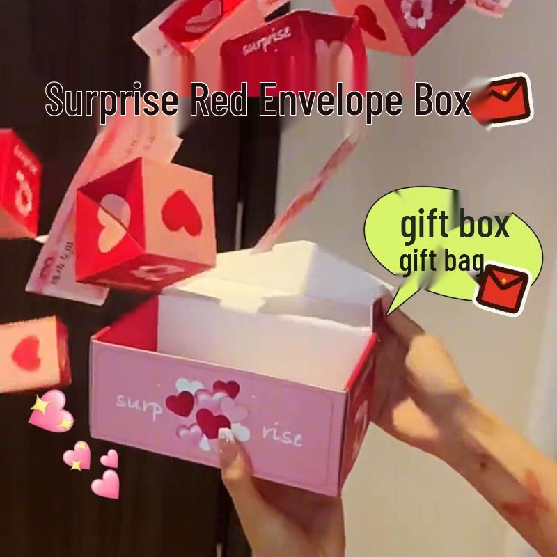 Valentine's Day Surprise: Pop-Up Red Envelope Gift Box