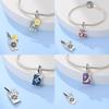 Originalcopper Purple Moon Pink Sun Pendant Tarot Card Star Charms Beads Fit Bracelet Women Fine Beautiful Gift Accessory