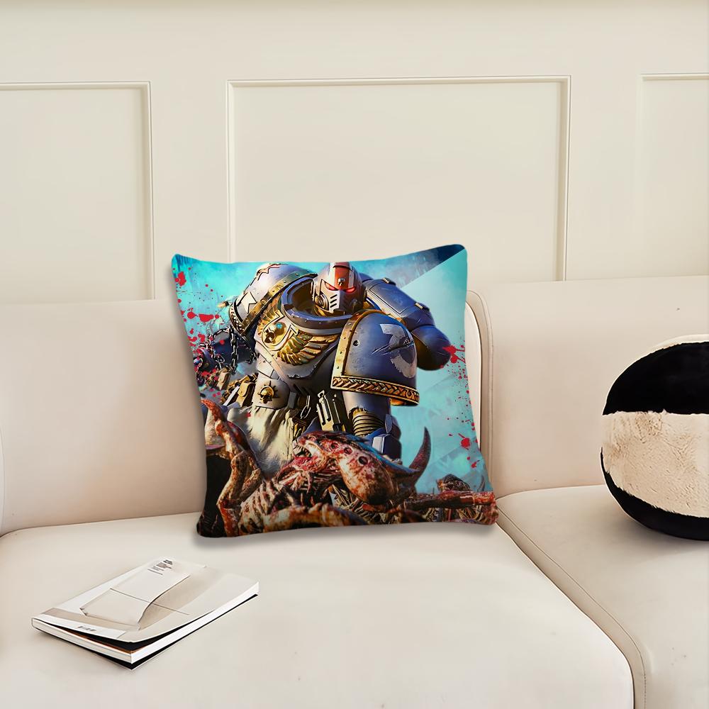 Game W-Warhammers-S-40k Cool Cushion Cover Living Room Headboard Office Cushion Bedroom Cushion Sofa Nap Time Pillow Case