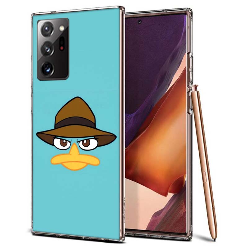 Cartoon Perry The Platypus Phone Case for Samsung A55 A35 A25 A15 A07 A05S A16 A17 A26 A36 A37 A56 A57 Galaxy Note 20 10 A50S A7
