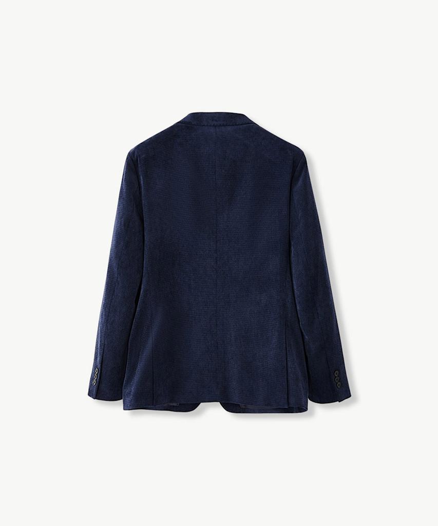 Stco Diems Warm Velour Setup Jacket_Navy (Classic Fit)_Dejva02Csn