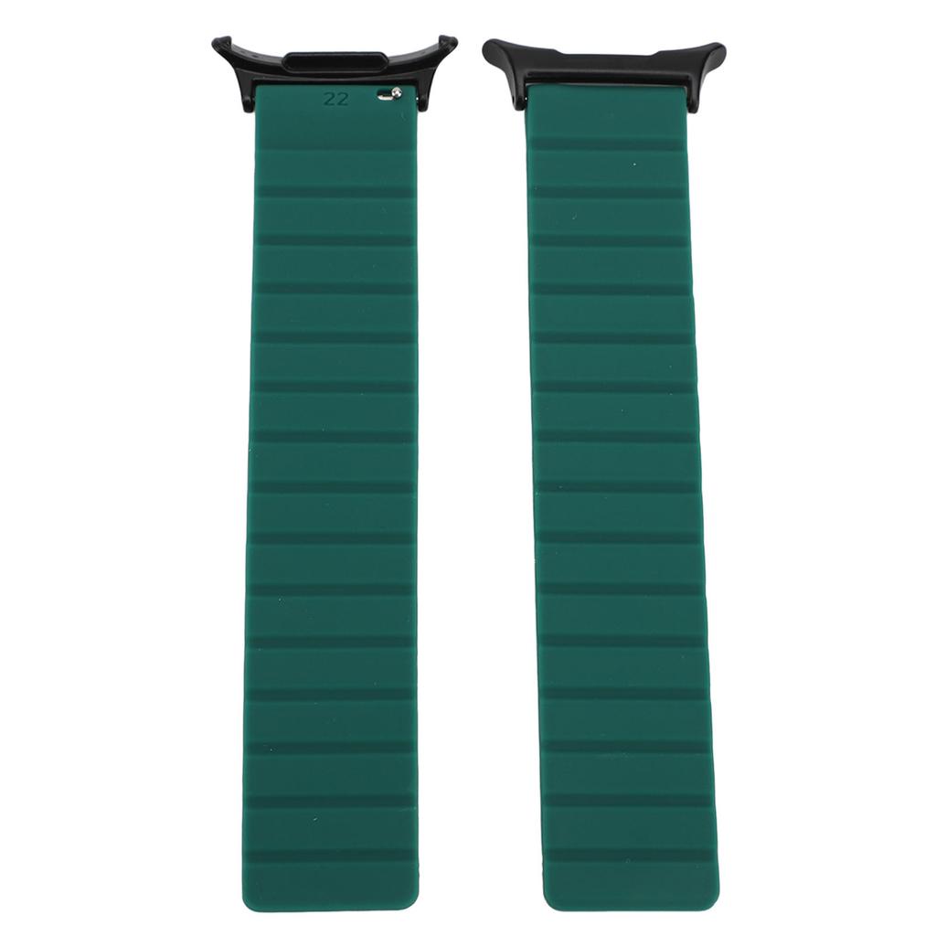 Magnetisches Uhrenarmband Wasserabweisendes Sport-Silikon-Uhrenarmband Ersatz-Uhrenarmband für Uhr 7