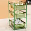 2025 Year Kitchen Rack Under Sink Storage Rack Floor-to-ceiling Tiered Cabinet Countertop Seasoning Drawer New
