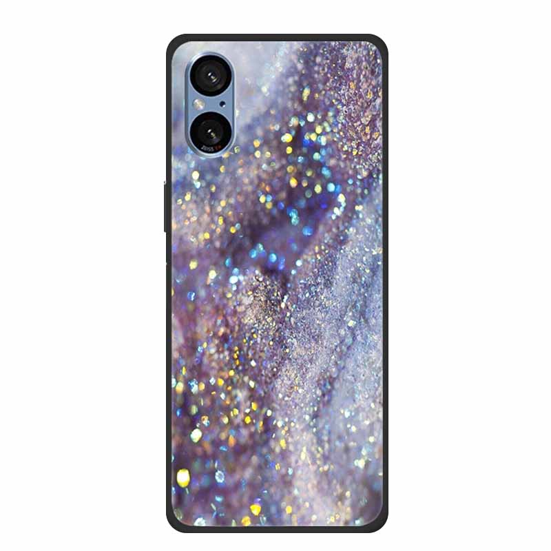 For Sony Xperia 5 V Case Marble Shockproof Soft Silicone TPU Back Cover For Sony Xperia5 V 5V 5G Phone Cases XQ-DE54 New Fundas