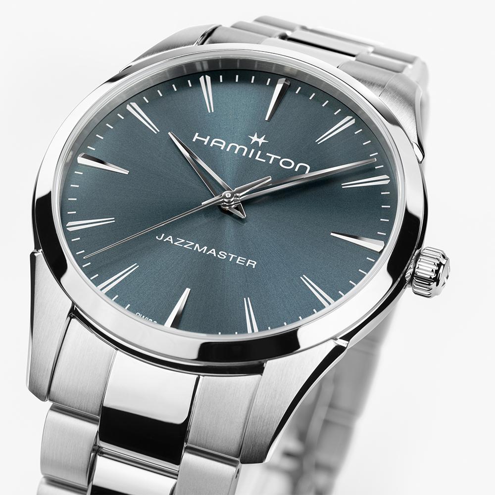 Hamilton Jazzmaster Quartz Dark Dusty Blue 40mm Bracelet H32461141